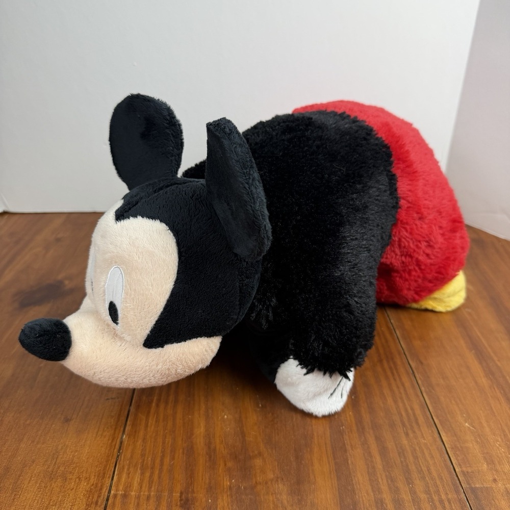 Disney Mickey Mouse Pillow Pet Folding Plush Big  Stuffed Animal